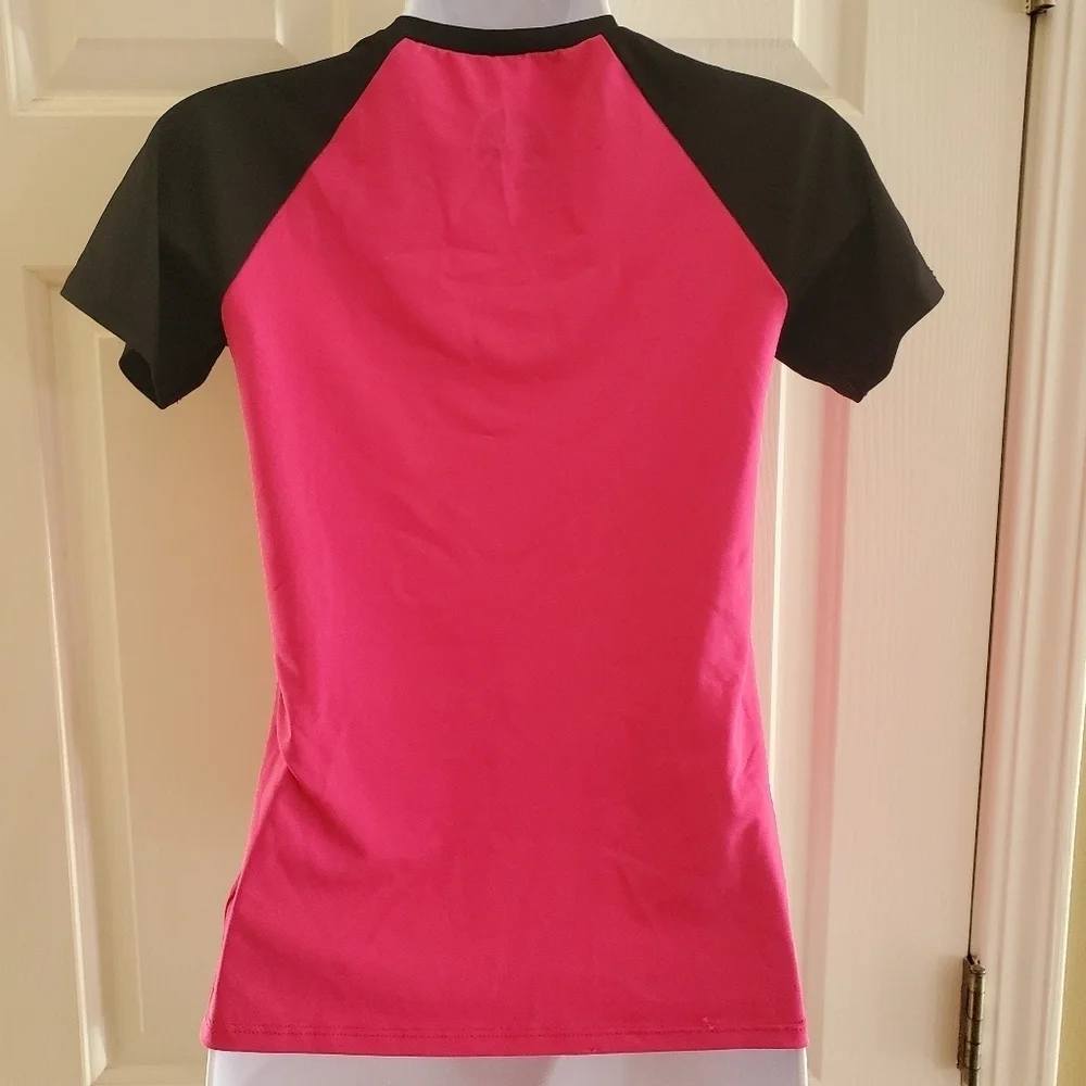 Pink The North Face UPF 50 FlashDry Amphibious Wake Boarding Beach Sun Tee